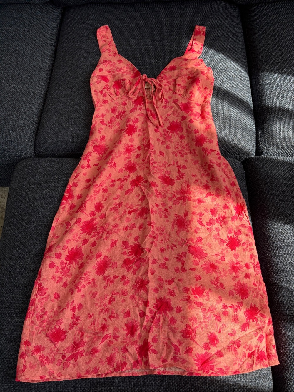 Women’s Coral Pink Floral Sundress